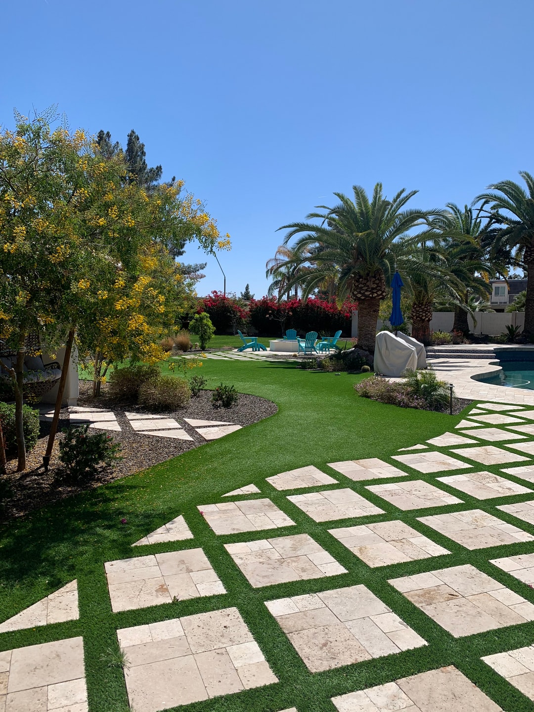 Luxury backyard landscape design